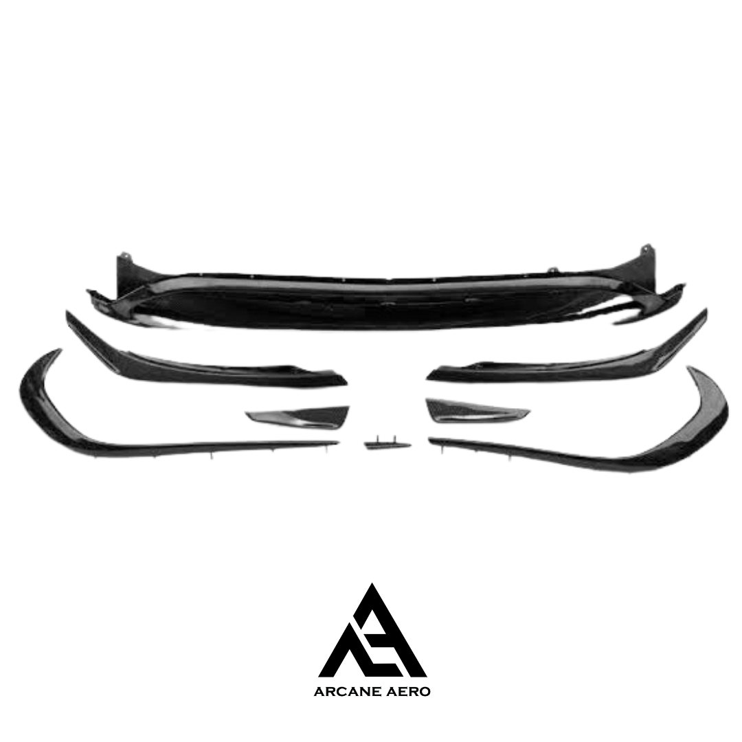 MERC W176 A45 (FACELIFT) ARCANE AERO STYLE BUMPER CANARDS