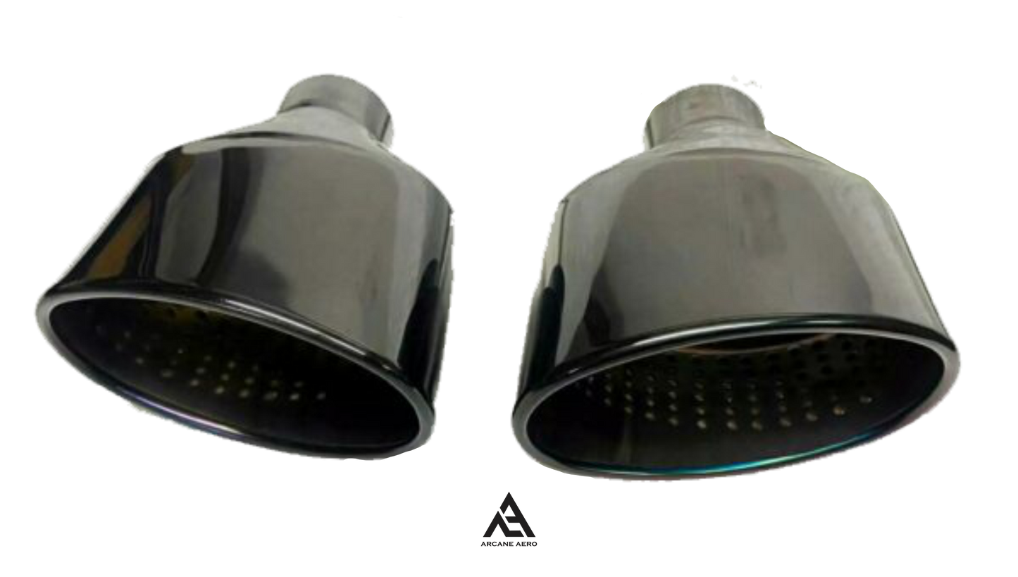 AUDI RS STYLE ARCANE AERO OVAL TAIL PIPES