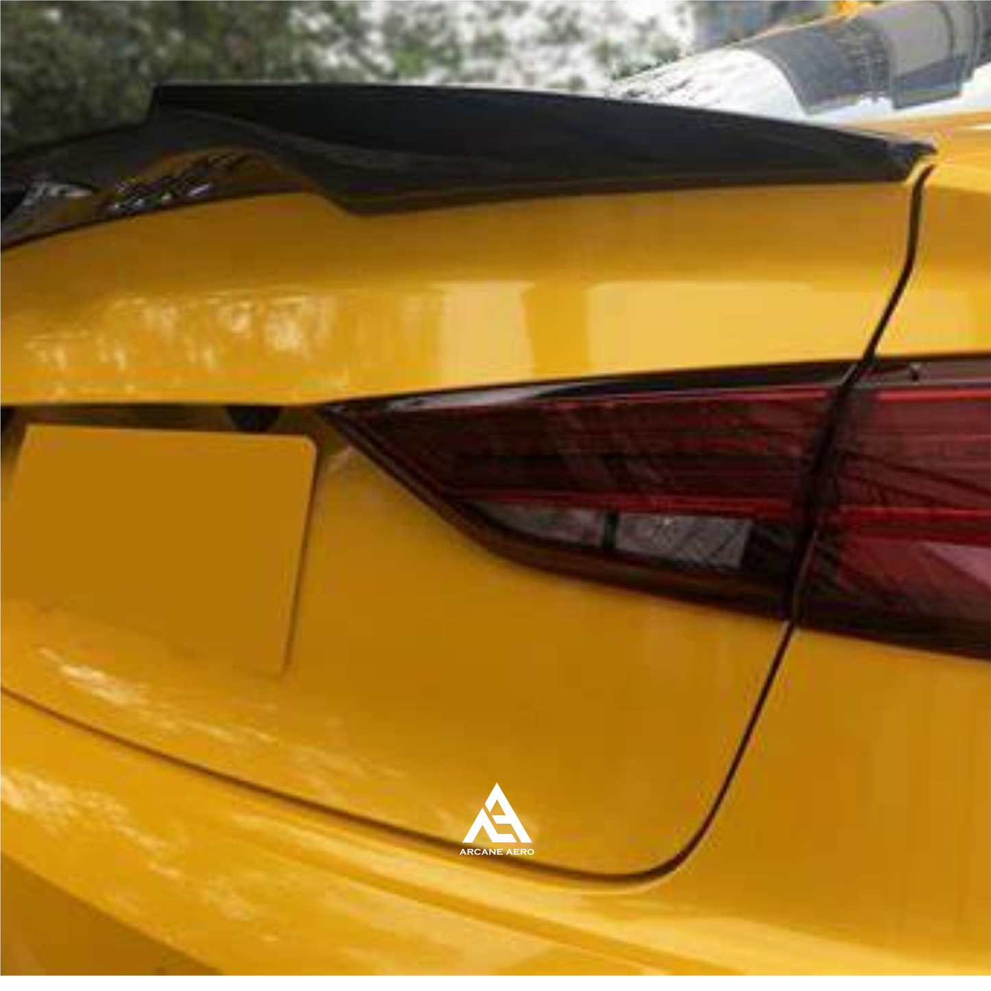 AUDI A3 M4 STYLE GLOSS ARCANE AERO BLACK BOOT SPOILER
