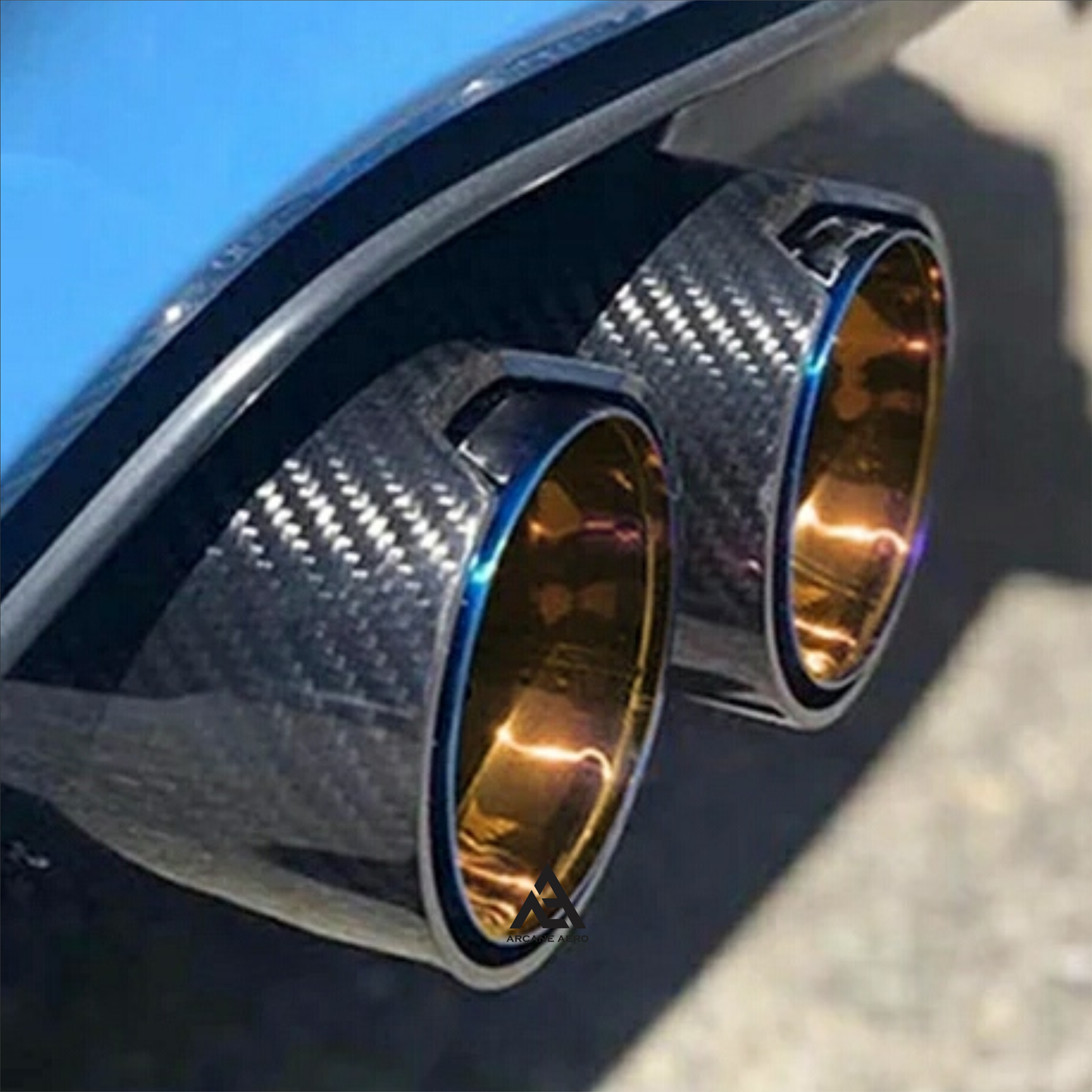 BMW F8X M STYLE CARBON FIBER ARCANE AERO TAIL PIPES