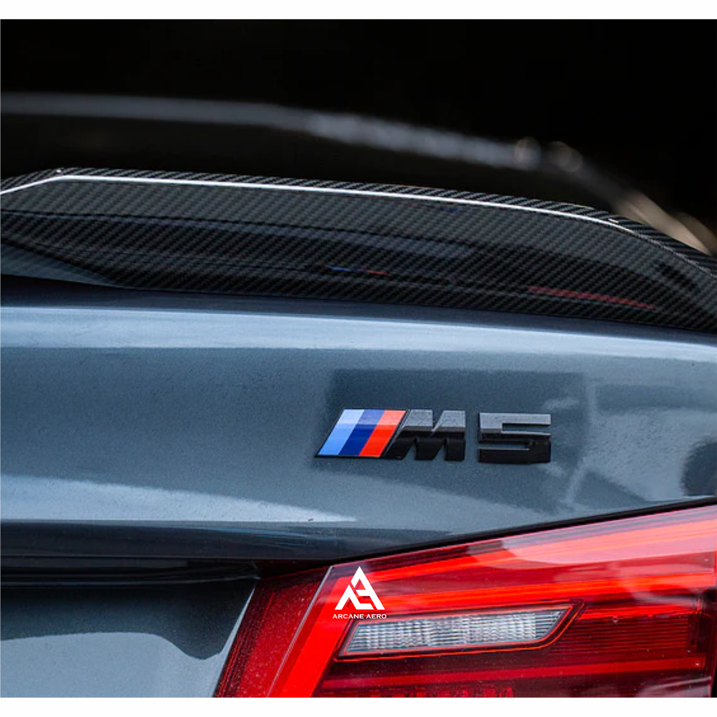 BMW F90 M5 DRY CARBON FIBER CS STYLE ARCANE AERO BOOT SPOILER