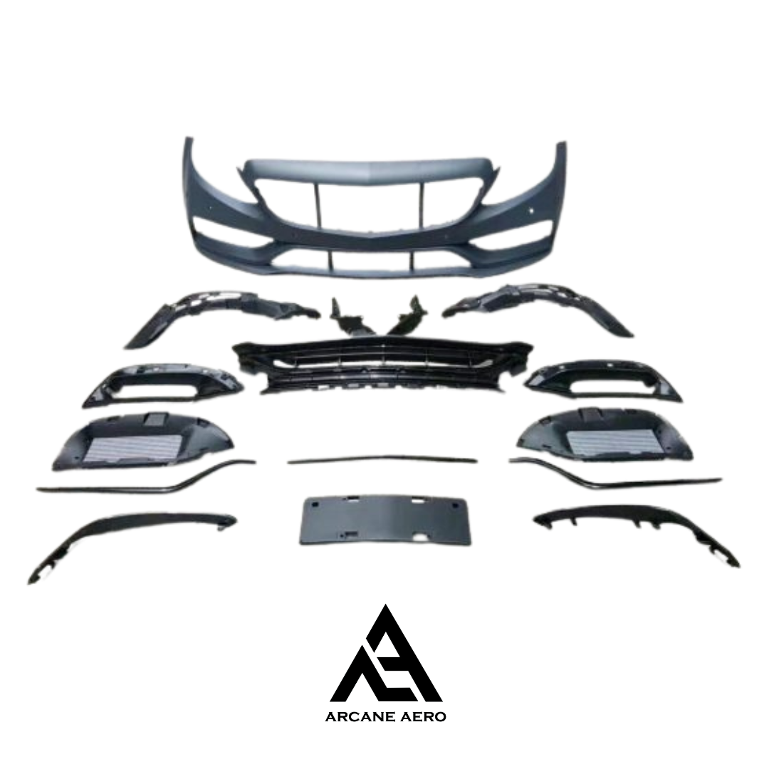 MERC W205 (C-CLASS) ARCANE AERO C63 FRONT BUMPER CONVERSION