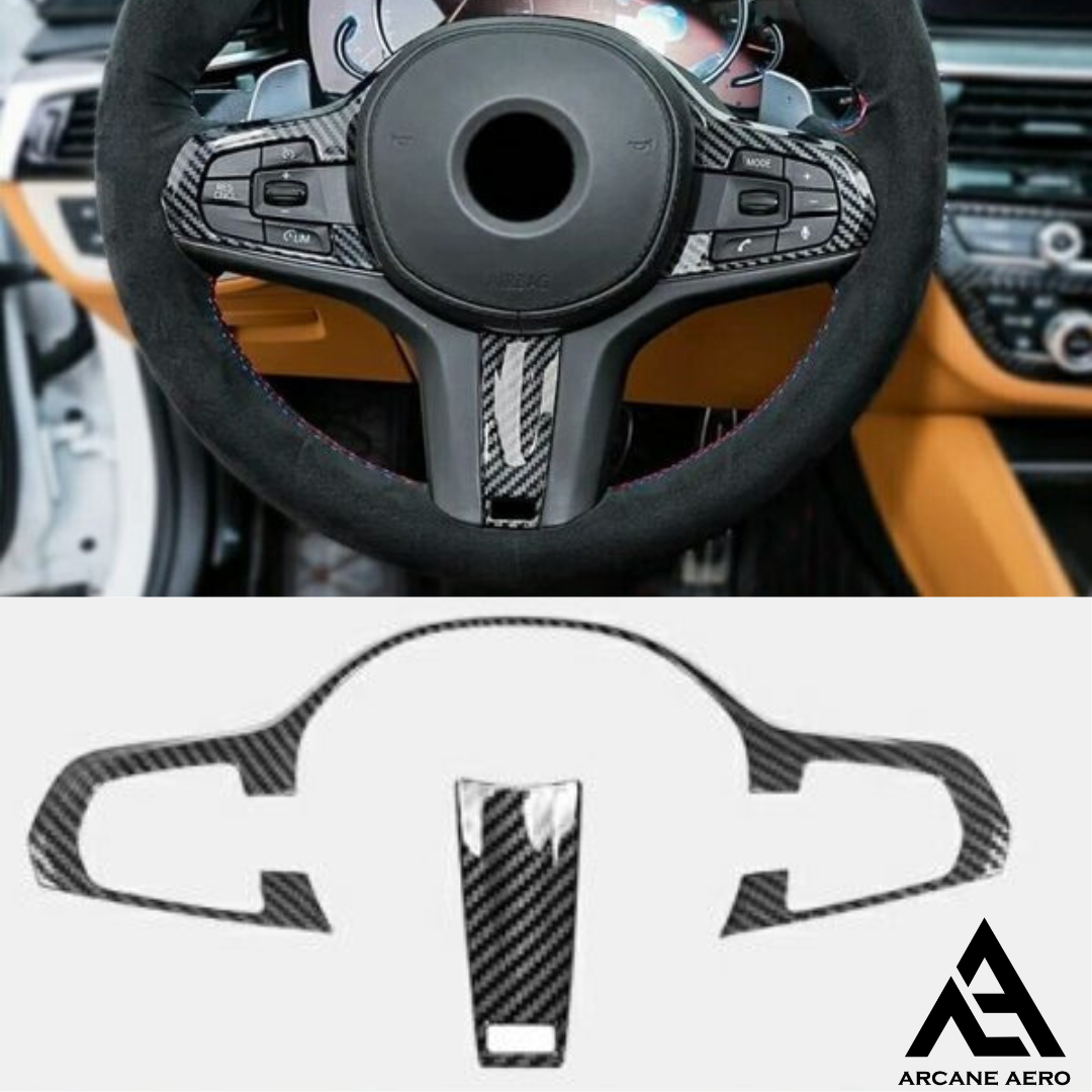 BMW G-SERIES ARCANE AERO CARBON FIBRE STEERING TRIM