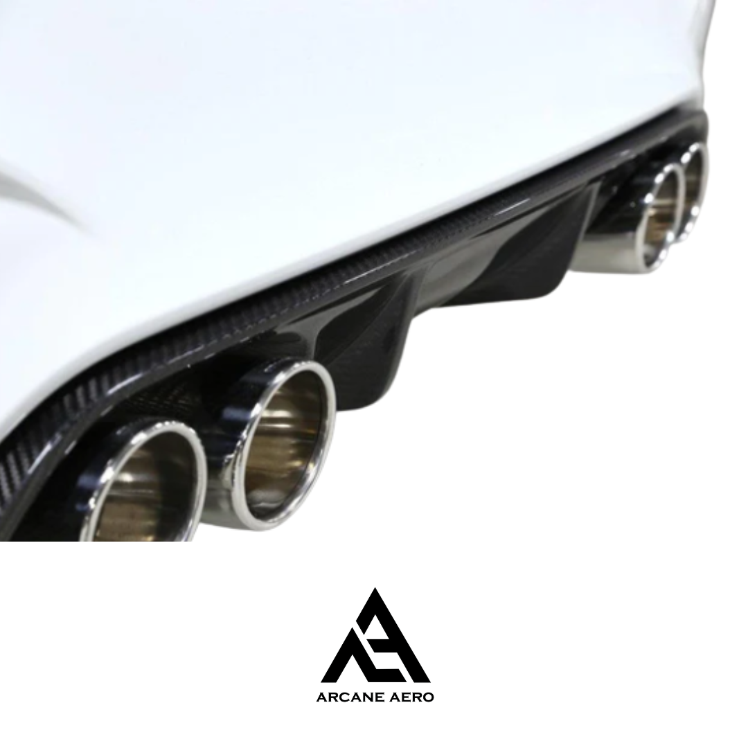 BMW F82 M4 3D STYLE ARCANE AERO CARBON FIBER REAR DIFFUSER