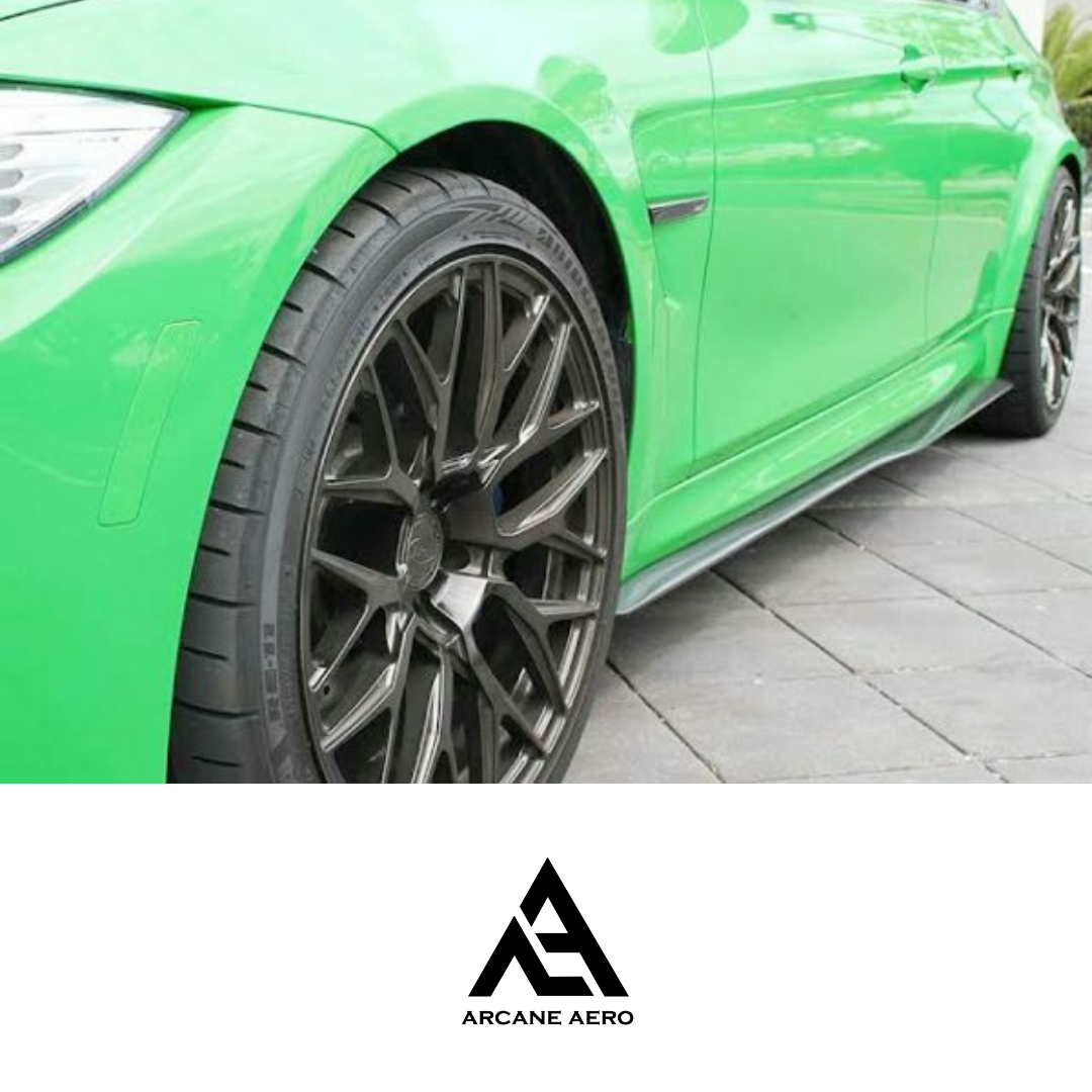 BMW F82 M4 PSM STYLE ARCANE AERO CARBON FIBER SIDE SKIRTS