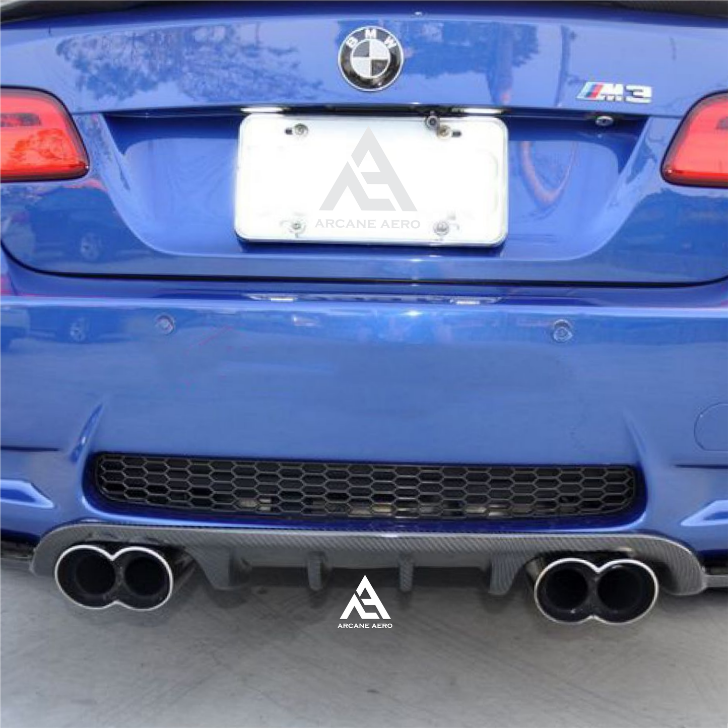 BMW E92 M3 H-STYLE ARCANE AERO CARBON FIBER DIFFUSER