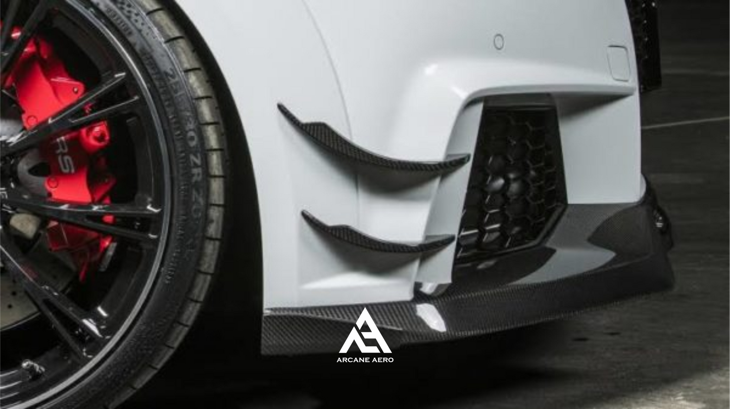 Audi TTRS (8S) ATB ARCANE AERO STYLE CARBON FIBRE BUMPER CANARDS