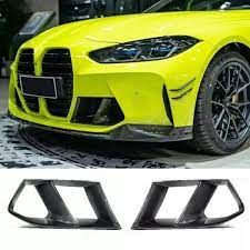 BMW G82/G83 M4 (4-SERIES) DRY CARBON FIBRE MP STYLE BUMPER AIR INTAKE COVERS